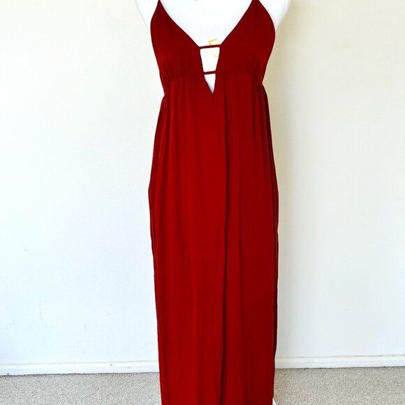 Burnt Sienna Maxi Dress Size Small - Picture 1 of 4